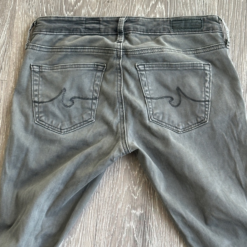 AG Adriano Goldschmied The Willow Zip Pocket Extreme Skinny Jeans Gray Size 24R - Picture 14 of 17